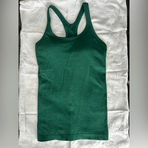 Lululemon Ebb to Street Tank, size 4, Everglade Green, EUC, smoke free home